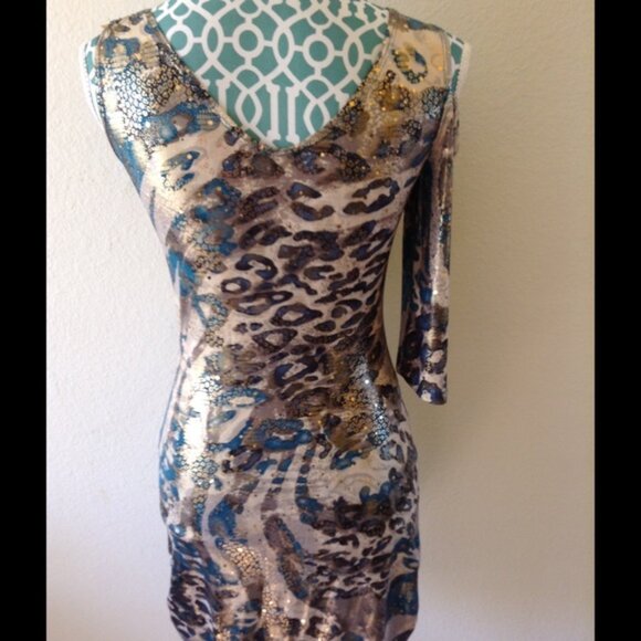 ISO Sparkling Leopard Dress - Picture 2 of 3